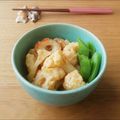 Newチヨコっと♪'s cooksnap of when they made ヘルシーおかず♪カリフラワーの卵とじ.