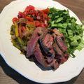 Yokchina's cooksnap of when they made ファヒータ(牛ステーキのスパイス焼き).
