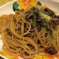 ♪でこ♪'s cooksnap of when they made 牛肉とほうれん草パスタ レモンバター醤油.