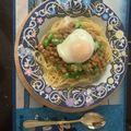 さっぺっぱ's cooksnap of when they made ☆簡単・時短☆納豆とオクラのパスタ.