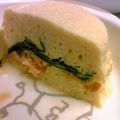 もこもこｻﾝ☆'s cooksnap of when they made お豆腐のプリン仕立て＜鮭＆わかめ＞.