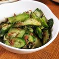 低カロ探検隊's cooksnap of when they made きゅうりと茗荷としその梅和え.