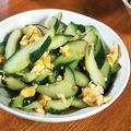 低カロ探検隊's cooksnap of when they made おばけキュウリの中華炒め.
