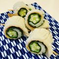 azbjbn's cooksnap of when they made お弁当に！ちくわとオクラのクルクル巻き.