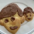 yms0325's cooksnap of when they made 心を込めて贈ろう　❤　似顔絵クッキー　❤.