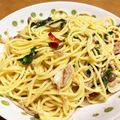 yamahyu's cooksnap of when they made 超簡単！ツナとニンニクのパスタ.