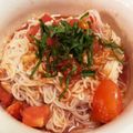 み☆ち★'s cooksnap of when they made ツナトマトそうめん(カッペリーニ風).