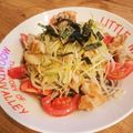 pigumo's cooksnap of when they made 鶏肉と野菜の南蛮漬けそば♪簡単＆栄養♪.