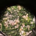 ＊★とも＊☆'s cooksnap of when they made ベーコンとモロヘイヤのスープ☆.
