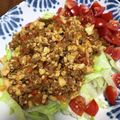 24haru's cooksnap of when they made 豆腐でヘルシー♡タコライス風ごはん.