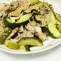mayuまゆ56's cooksnap of when they made シャキシャキ。キュウリと豚肉の梅肉炒め.