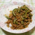 papepo☆'s cooksnap of when they made 旨い☆ゴーヤdeドライカレー.