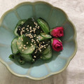 Laufen's cooksnap of when they made 基本の酢の物☆まろやか味きゅうりとわかめ.