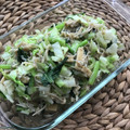 Jaye's cooksnap of when they made キャベツと小松菜とジャコの和え物.