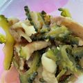 クックQFO4RN☆'s cooksnap of when they made 豚肉とゴーヤの甘辛炒め（豚こま肉）.