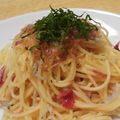 yappyパクパク's cooksnap of when they made すぐ出来るサッパリ和風な梅ちりめんパスタ.