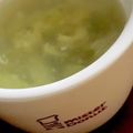MULA's cooksnap of when they made 簡単☆ごま油香るレタス卵あおさのスープ.