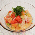 バカリャウ's cooksnap of when they made 夏にさっぱり！サーモンアボカドトマト素麺.