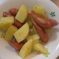 ゆりYO船長's cooksnap of when they made ウインナーとじゃがいものガーリックソテー.