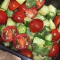 ハラクン's cooksnap of when they made ☆ミニトマトきゅうりオクラの胡麻酢和え☆.