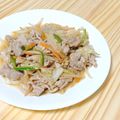 oyu_recipe's cooksnap of when they made あっさり！豚肉ともやしのポン酢炒め.
