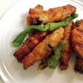 あんまかろん☆'s cooksnap of when they made なすの豚ばら肉巻き★ステーキソースがけ.