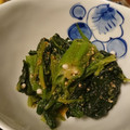 ☆baobab☆'s cooksnap of when they made ほうれん草とオクラのゴマ和え☆からし＋.
