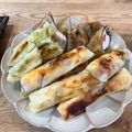 mikko6's cooksnap of when they made お弁当。ゆで卵と竹輪シソチーズのミニ春巻.
