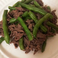 チェリチョコ's cooksnap of when they made いんげんと牛肉のにんにく炒め.