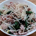 ポニーリボン's cooksnap of when they made モロヘイヤともやしの炒め物.