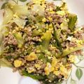 クッキング係長's cooksnap of when they made レタス救済 中華風レタスと玉子ひき肉炒め.