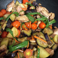 クックXHKZ01☆'s cooksnap of when they made 15分で完成！鶏もも肉と夏野菜の甘酢炒め.
