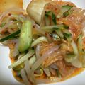 Halü★mama's cooksnap of when they made きゅうりともやしのキムチ和え.