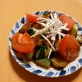 もんしゅしゅ's cooksnap of when they made 茄子・胡瓜・トマト★夏野菜のご馳走サラダ.