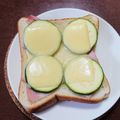 G_Yossan's cooksnap of when they made ズッキーニとハムのチーズトースト.
