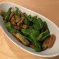 shuncafe's cooksnap of when they made ピーマンナスあげの旨安シンプル炒め.