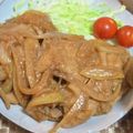 Halcandy51's cooksnap of when they made 簡単　豚の生姜焼き　玉ねぎ。.