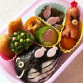 サイチョン's cooksnap of when they made ＊キャラ弁＊　簡単★海の王様くじらさん.