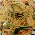 ★ユンのキッチン★'s cooksnap of when they made 簡単! 彩りトマトとナスのペペロンチーノ.