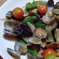 湊ひぃろ's cooksnap of when they made 夏野菜のソテー＊あさりのアクアパッツァ風.