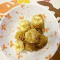 くネコまろす's cooksnap of when they made ☆バナナの白ごま和え☆.