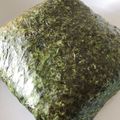 どぅど's cooksnap of when they made 息子小躍り☆とろ～り卵たぬきおにぎらず.