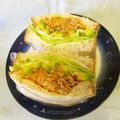 龍青空ママ's cooksnap of when they made 豚キムチ・アボカドチーズサンド.