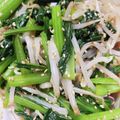 ✽sayan✽'s cooksnap of when they made レンチン簡単★小松菜ともやしのナムル.
