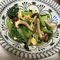 hotom's cooksnap of when they made キノコと小松菜のふわふわ卵炒め.