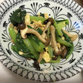 hotom's cooksnap of when they made キノコと小松菜のふわふわ卵炒め.