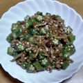 55才のおじさん's cooksnap of when they made オクラとなめこの納豆和え.