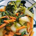 パピヨンさん's cooksnap of when they made 白菜とほうれん草のガーリックマヨ炒め☆.