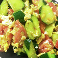 ともユメ's cooksnap of when they made 旨いぞ！キュウリとトマトの卵炒め　.
