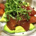 めがね金魚's cooksnap of when they made まぐろとアボカドのどんぶり。.